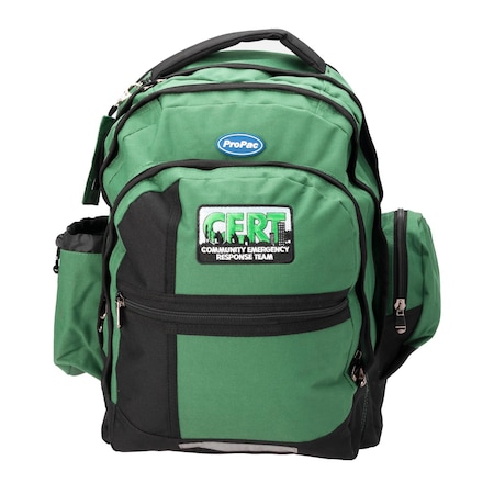 BACKPACK, LARGE, GREEN WITH CERT